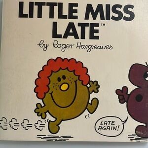 Rare 1984 Kids Little Miss Late book By Roger Hargreaves